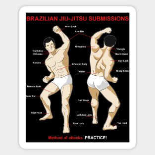 BJJ Submissions Sticker